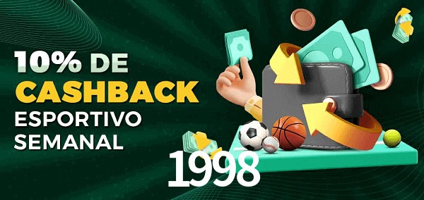 10% de bônus de cashback na 1998